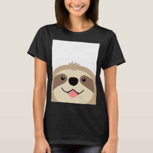 Camiseta Diviértete Yoga Lindo Feliz Cara de Perezoso Selva