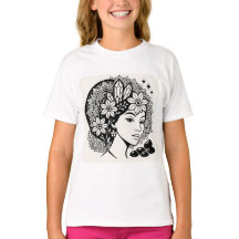 Divina Mandala Art Floral Crystal Goddess