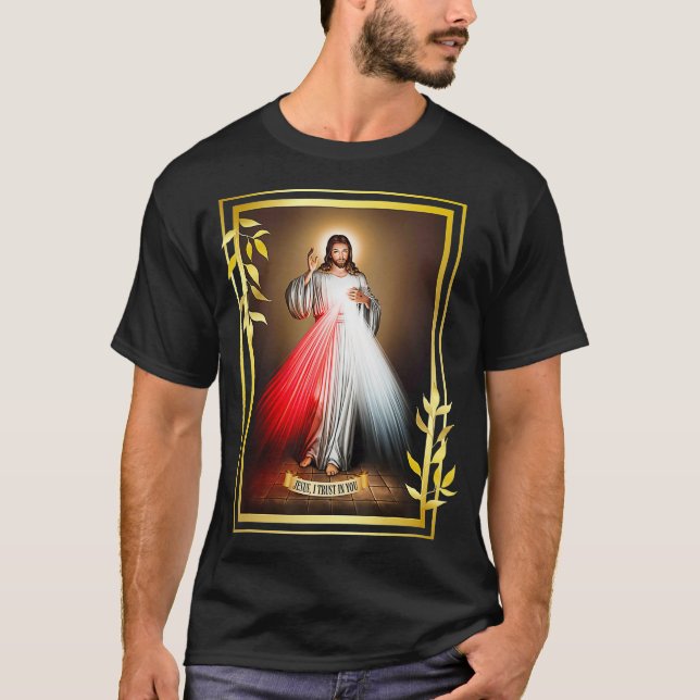 Camiseta Divina Misericordia Jesucristo Yo Confío En Usted (Anverso)