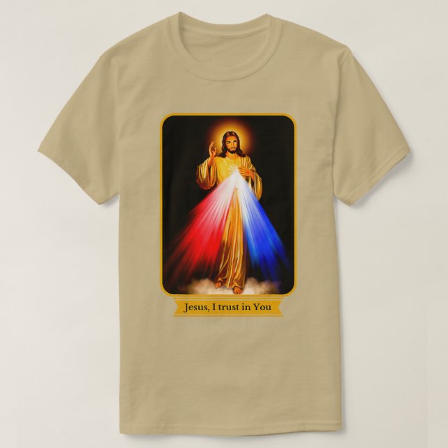 Camiseta Divina Misericordia Jesús Que Confío En Ustedes Ca (Diseño del anverso)