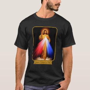 Camiseta Divina Misericordia Jesús Que Confío En Ustedes Ca