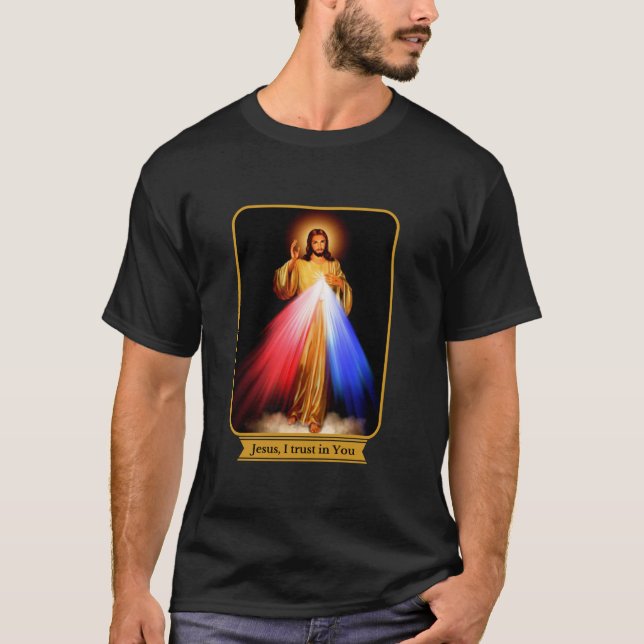 Camiseta Divina Misericordia Jesús Que Confío En Ustedes Ca (Anverso)