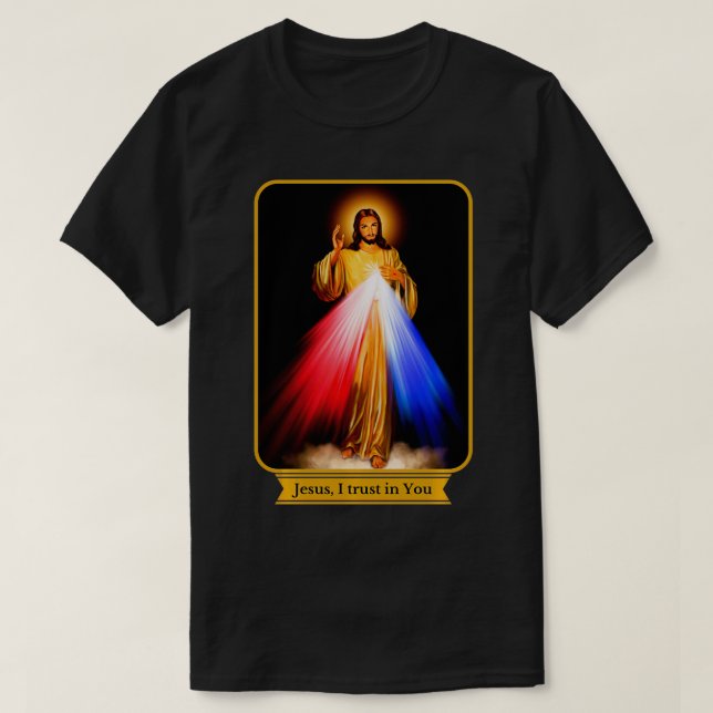 Camiseta Divina Misericordia Jesús Que Confío En Ustedes Ca (Diseño del anverso)
