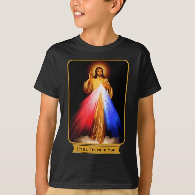 Camiseta Divina Misericordia Jesús Que Confío En Ustedes Ca (Anverso)
