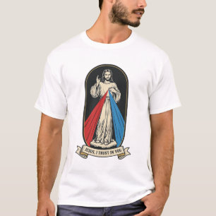 Camiseta Divina Misericordia Jesús Vintage