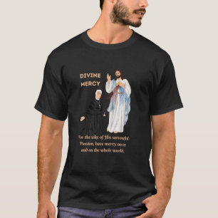 Camiseta Divina Misericordia Jesús y San Faustina