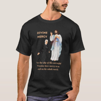 Camiseta Divina Misericordia Jesús y San Faustina