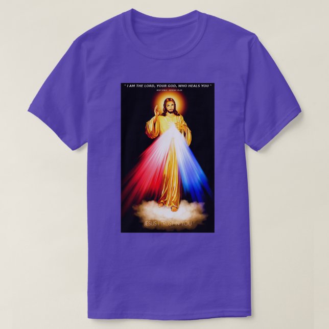 Camiseta Divina Misericordia Señor Jesús confío en ti (Diseño del anverso)