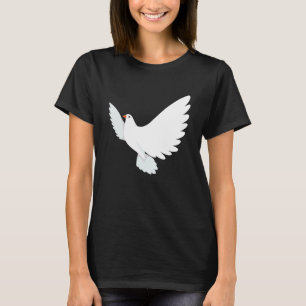 Camiseta Divina paloma de la paz femenina