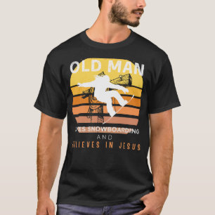 Camiseta Divina Shred: Grupados hombres viejos Jesús montó 