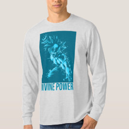Camiseta Divine Power Design Anime Workout - Energy Fitness