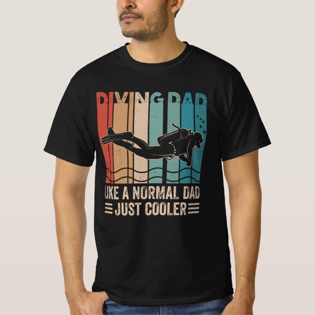 Camiseta Diving Dad Like A Normal Dad Just Cooler (Anverso)