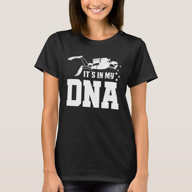 Camiseta Diving is in my DNA  Diver (Anverso)