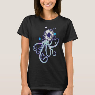 Camiseta Diving Octopus I Diving Helmet I Cute Octopus