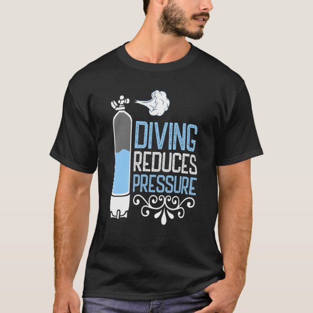Camiseta Diving Reduces Pressure Snorkeling Ocean Diving (Anverso)
