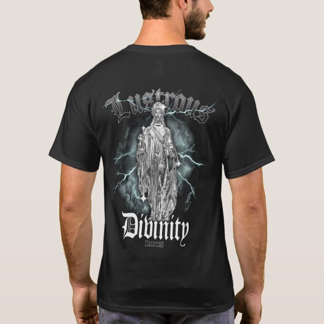 Camiseta Divinidad Lustre Luz Única de Calle MMXXIII (Reverso)