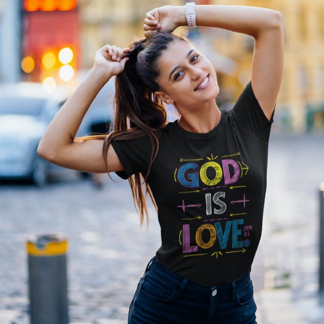 Camiseta Divino Mensaje: Dios es amor Flechas (Subido por el creador)