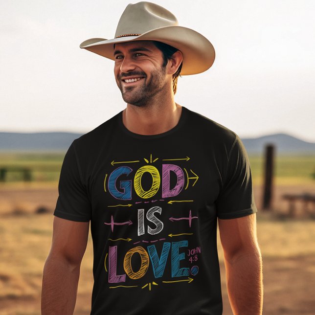 Camiseta Divino Mensaje: Dios es amor Flechas (Subido por el creador)