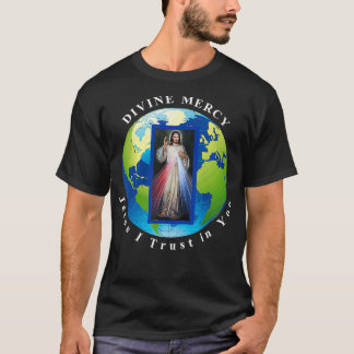 Camiseta Divino Mundo de la Misericordia, Jesús en el que c