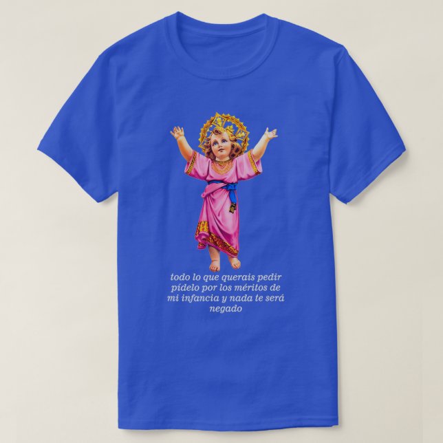 Camiseta Divino Nino Santo Niño Jesús (Diseño del anverso)