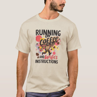 Camiseta Divirtiéndose con Café y las Instrucciones de la E
