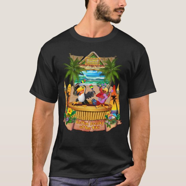 CAMISETA DIVIRTIÉNDOSE EN EL TIKI (Anverso)