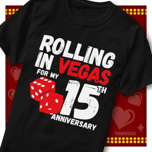 Camiseta Divirtiéndose En Vegas 15 Aniversario Divertida Pa