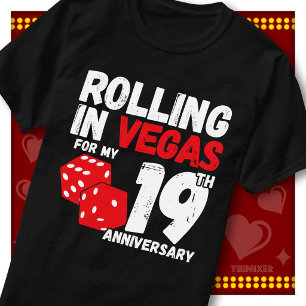 Camiseta Divirtiéndose En Vegas 19º Aniversario Divertida P