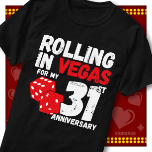 Camiseta Divirtiéndose En Vegas 31 Aniversario Divertida Pa
