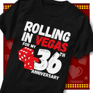 Camiseta Divirtiéndose En Vegas 36º Aniversario Divertida P