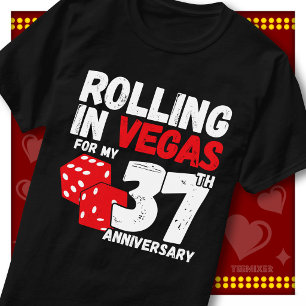 Camiseta Divirtiéndose En Vegas 37 Aniversario Divertida Pa