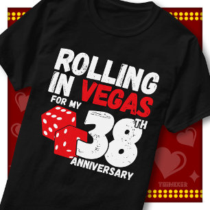 Camiseta Divirtiéndose En Vegas 38 Aniversario Divertida Pa