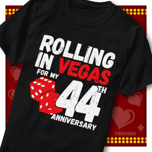Camiseta Divirtiéndose En Vegas 44º Aniversario Divertida P