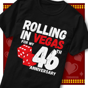 Camiseta Divirtiéndose En Vegas 46º Aniversario Divertida P