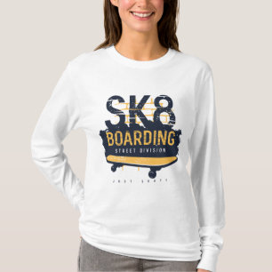 Camiseta División Callejera de Patinaje SK8 Angustiada