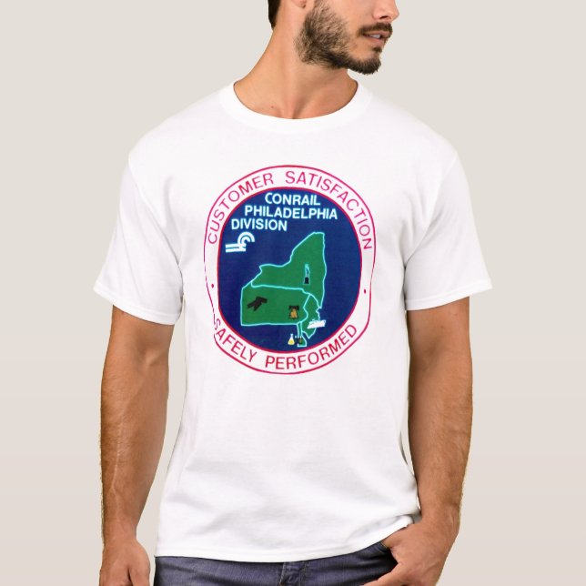 Camiseta División de Ferrocarril Conrail Filadelfia (Anverso)