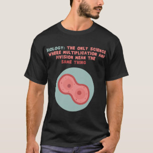 Camiseta División de Multiplicación Científica Sólo Biologí