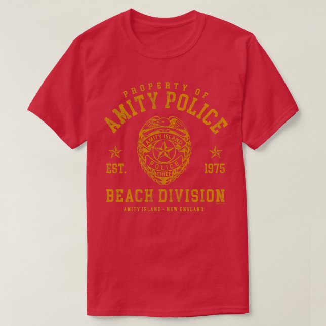 Camiseta División de Playa de la Policía de la Isla de Amis (Diseño del anverso)