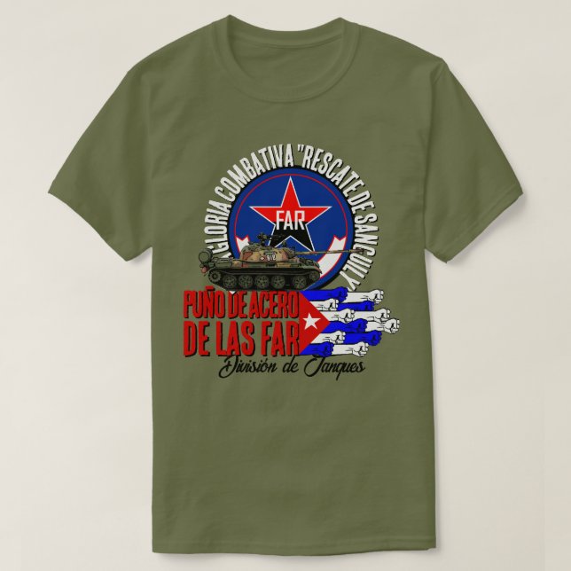 Camiseta División de Tanques CUBA (Diseño del anverso)
