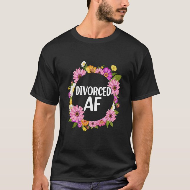 Camiseta Divorced AF   Divorce Party Women (Anverso)