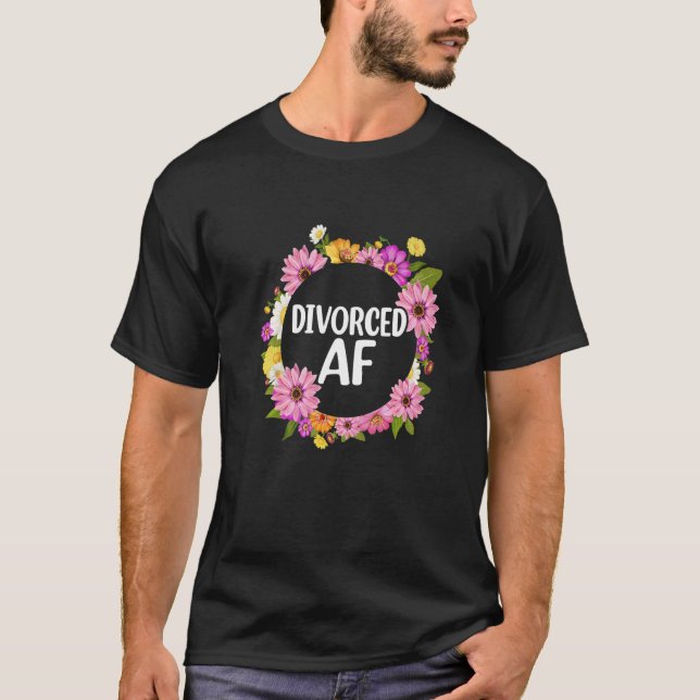 Camiseta Divorced AF  Divorce Party Women (Anverso)