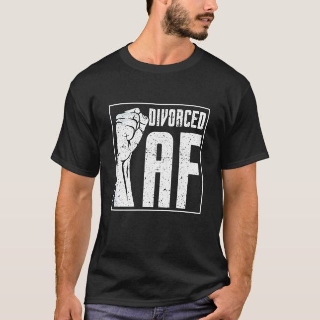 Camiseta Divorced Af Sayings Sarcastic Divorce Humor (Anverso)