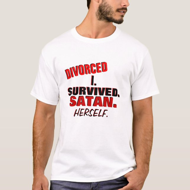 Camiseta divorciada divertida (Anverso)