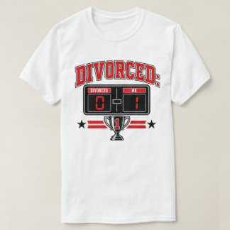 Camiseta Divorciado: 0 — Yo: 1 Marcador divertido