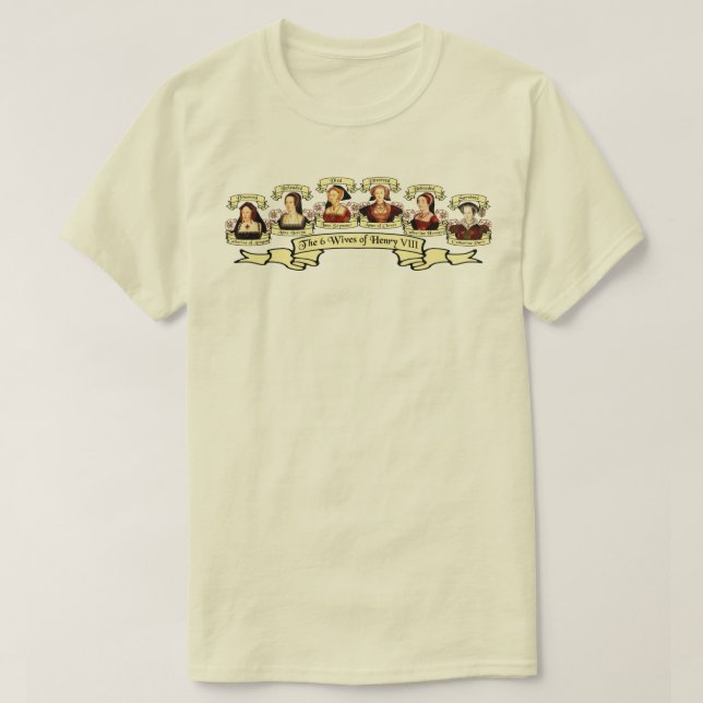 Camiseta Divorciado, decapitado, muerto... Esposas de Enriq (Diseño del anverso)