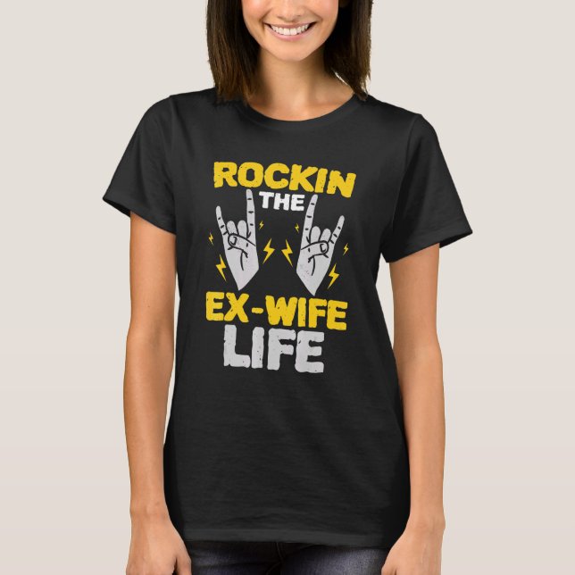 Camiseta Divorcio de ex esposa vida estado civil (Anverso)