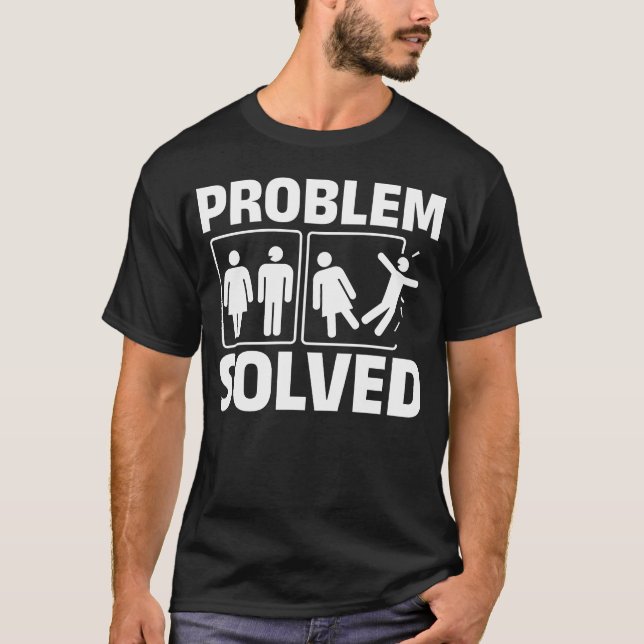 Camiseta Divorcio gracioso de mujeres hombres problemas (Anverso)