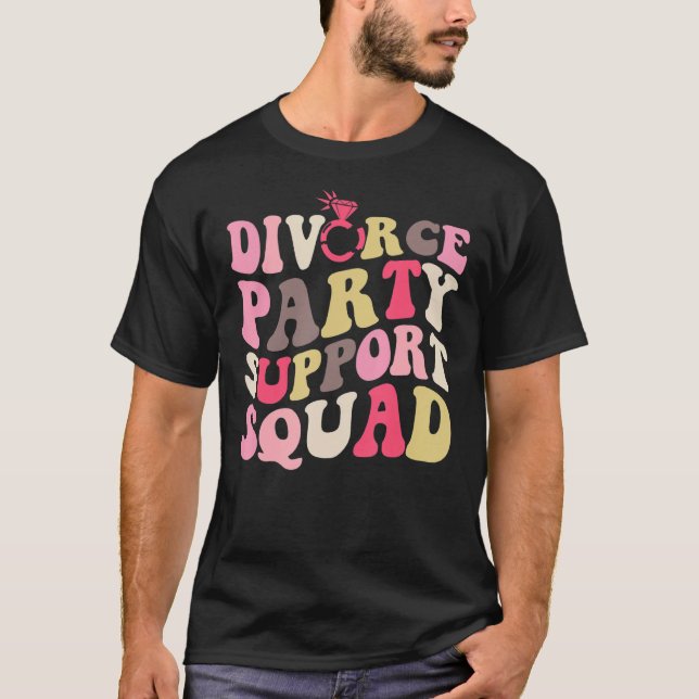Camiseta Divorcio Para Hombres Las Mujeres Apoyan Al Fiesta (Anverso)