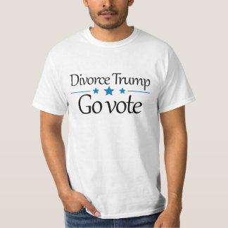 Camiseta divorcio trump go vote