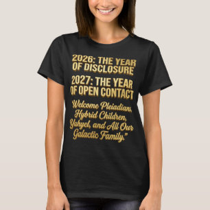 Camiseta Divulgación 2026 Contacto Abierto 2027 Familia Gal